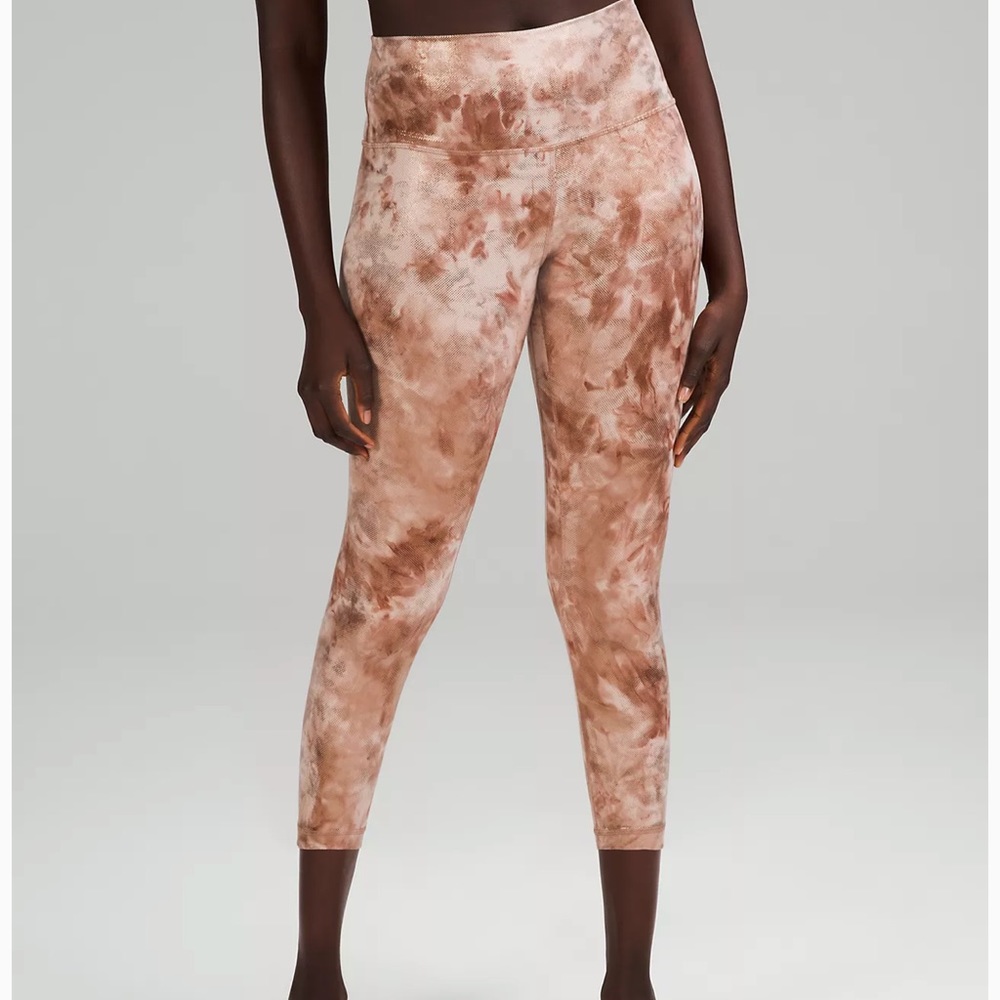Lululemon | align HR crop 23” shine | size 4